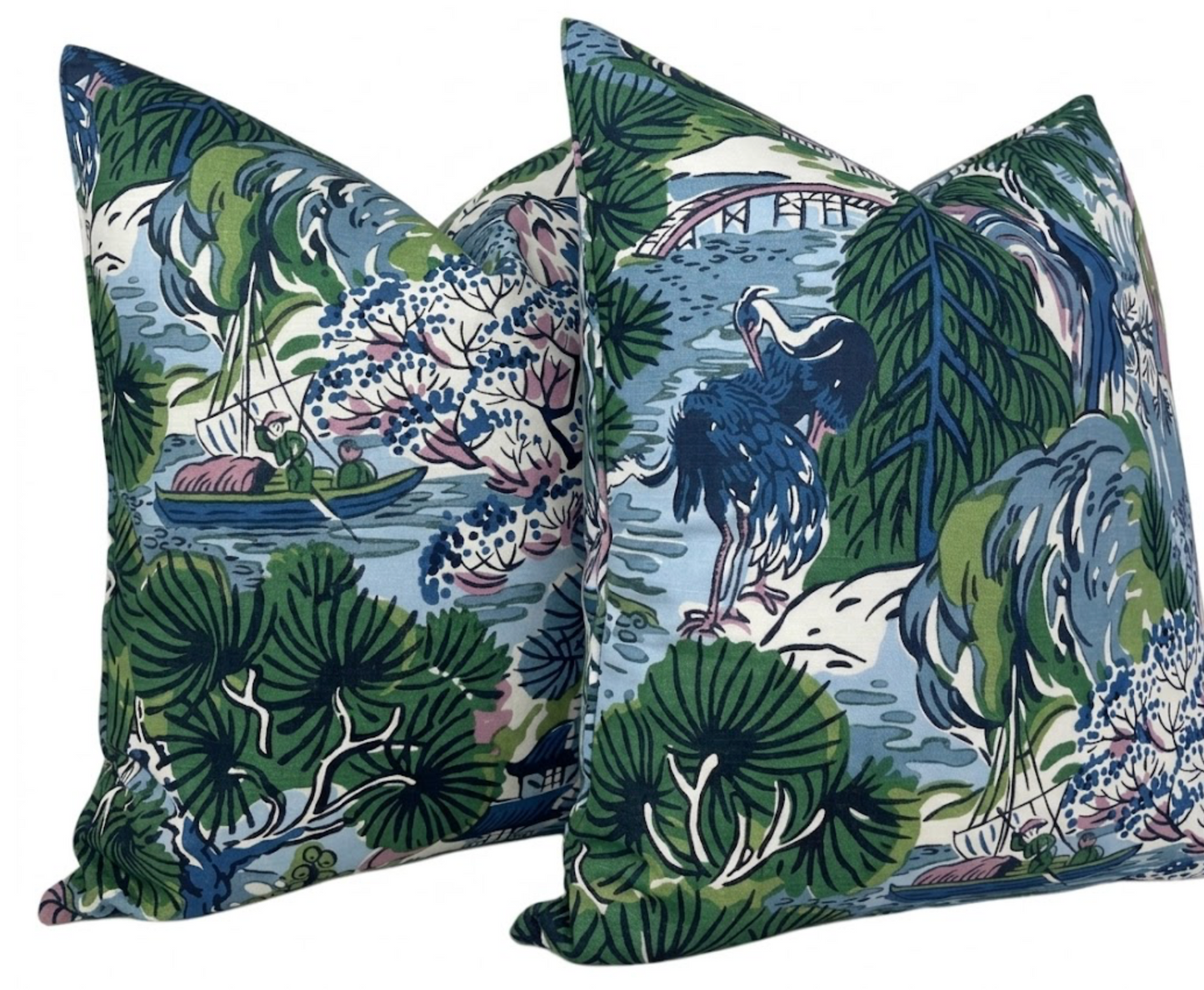 Pagoda Pillow in Blue