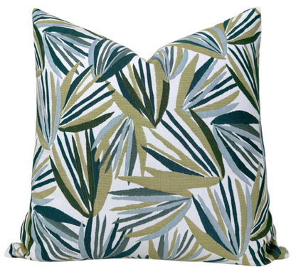 Palmetto Pillow in Verdigris