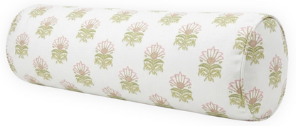 Milford Pillow in Pink and Green