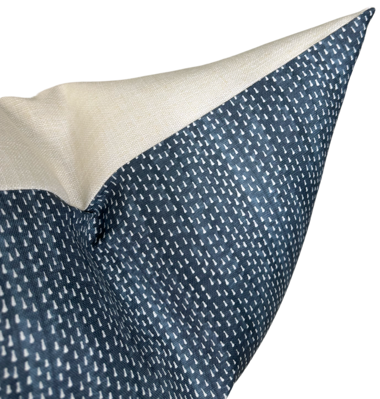 Kantha Pillow in Navy Blue