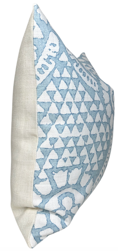 Chamomile Pillow in Spa Blue