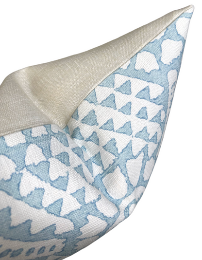 Chamomile Pillow in Spa Blue