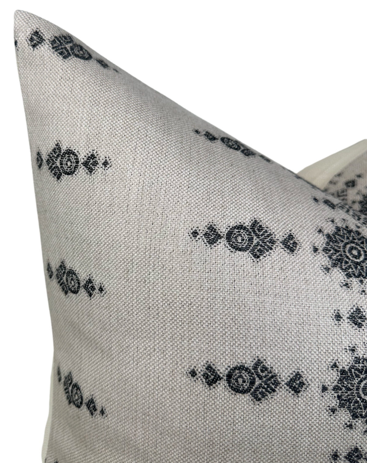 Carmania Pillow in Charcoal, Indoor Outdoor Pillows