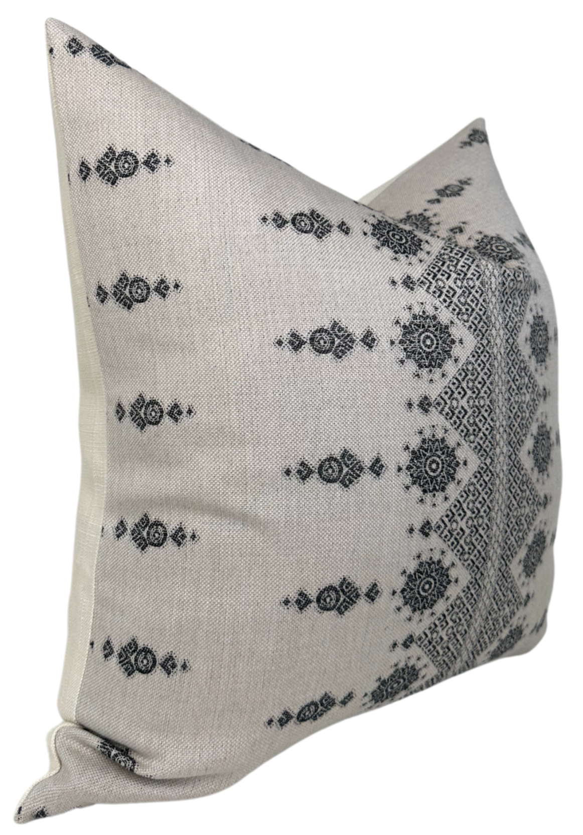 Carmania Pillow in Charcoal, Indoor Outdoor Pillows