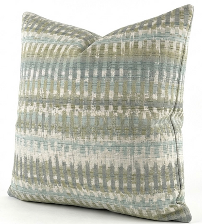 Mosaic Weave Pillow in Seaglass