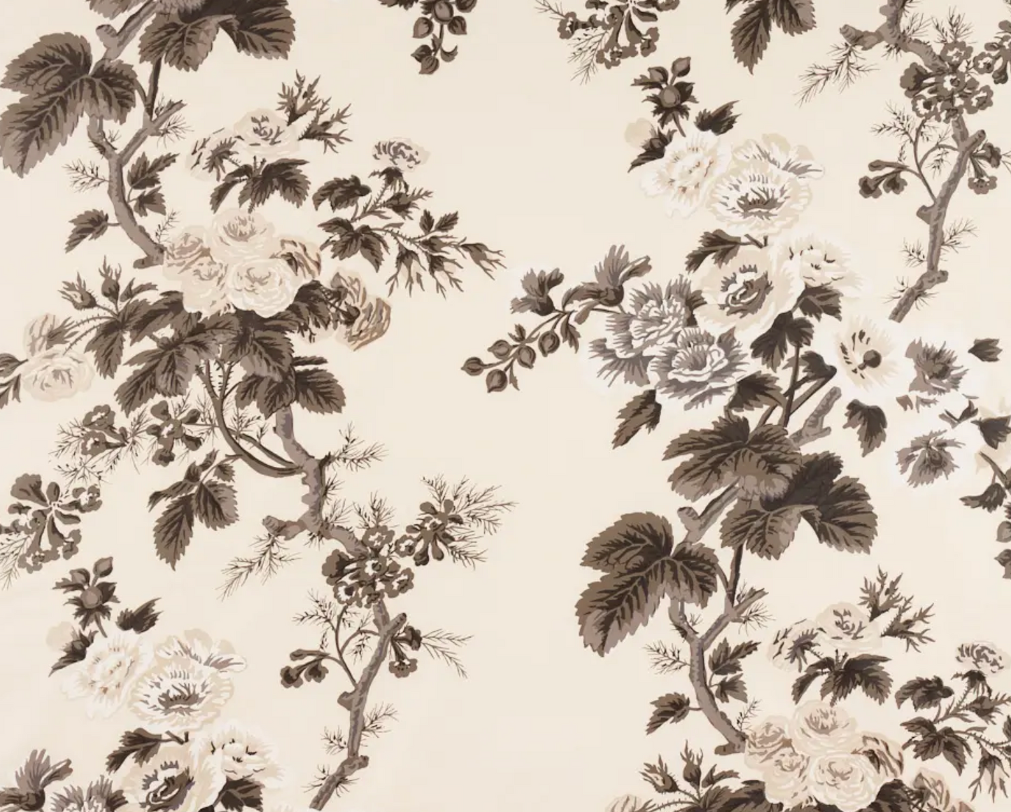 Pyne Hollyhock Pillow in Charcoal