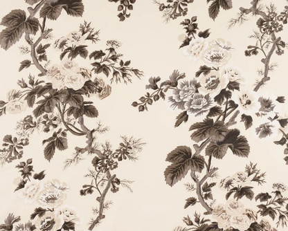 Pyne Hollyhock Pillow in Charcoal