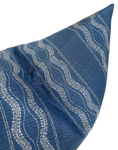 Zanzibar Outdoor Pillow in Lapis Blue, Indoor/Outdoor Pillows