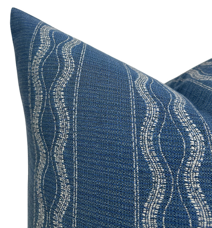 Zanzibar Outdoor Pillow in Lapis Blue, Indoor/Outdoor Pillows