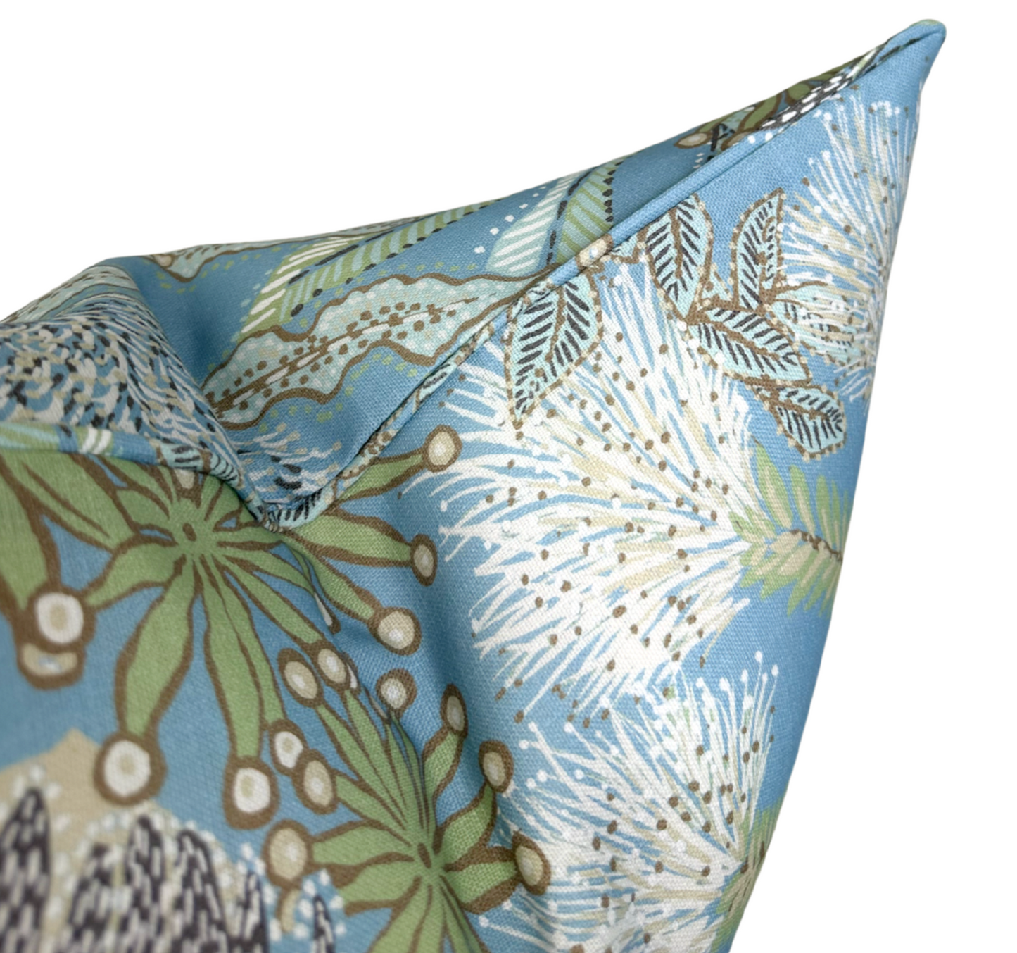 Protea Performance Pillow in Spa Blue