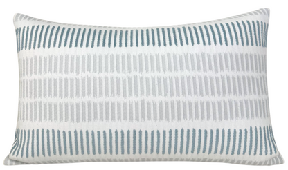 Topsail Pillow in Sterling and Slate