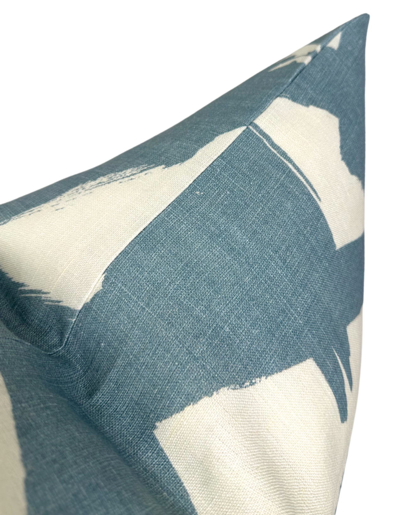Bold Lines Linen Pillow in Sky