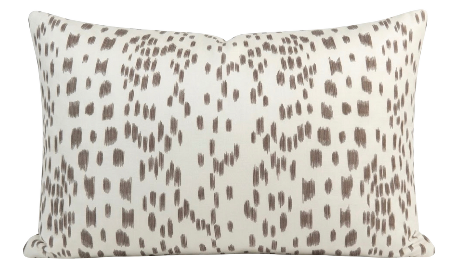 Les Touches Pillow in Tan Brown