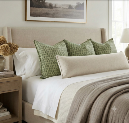 Mimi Floral Pillow in Green