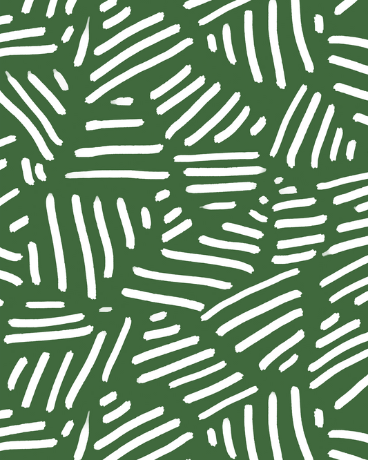 Simple Stripes Wallpaper, green