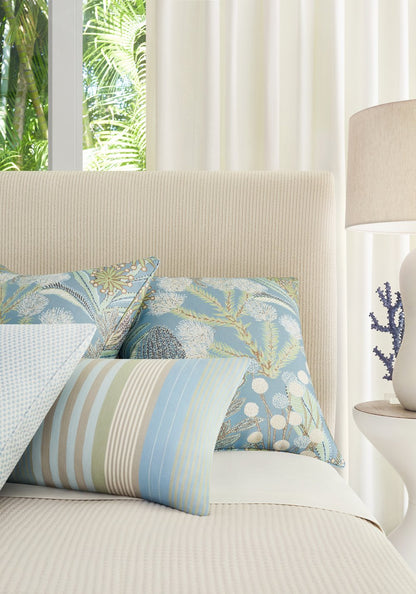 Protea Performance Pillow in Spa Blue