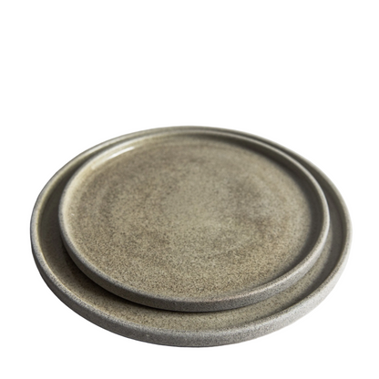 Stoneware Dinner Plates "Concrete"