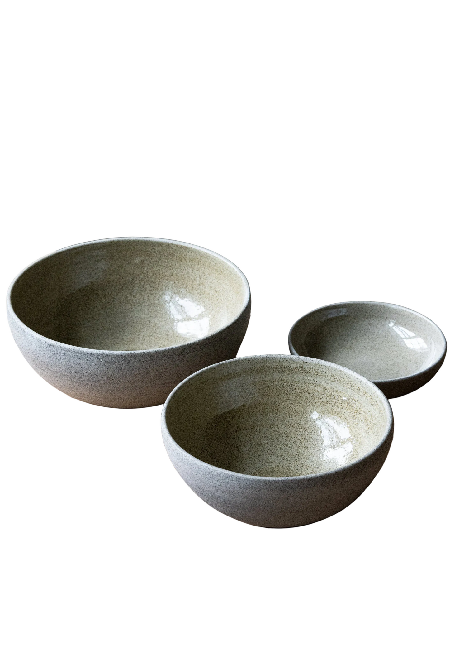 Stoneware Nesting Bowl Set "Concrete"
