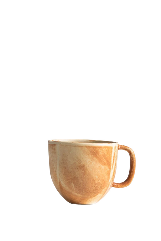Stoneware Beige Coffee Mug