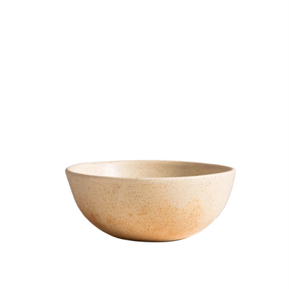 Beige Matte Stoneware Bowl