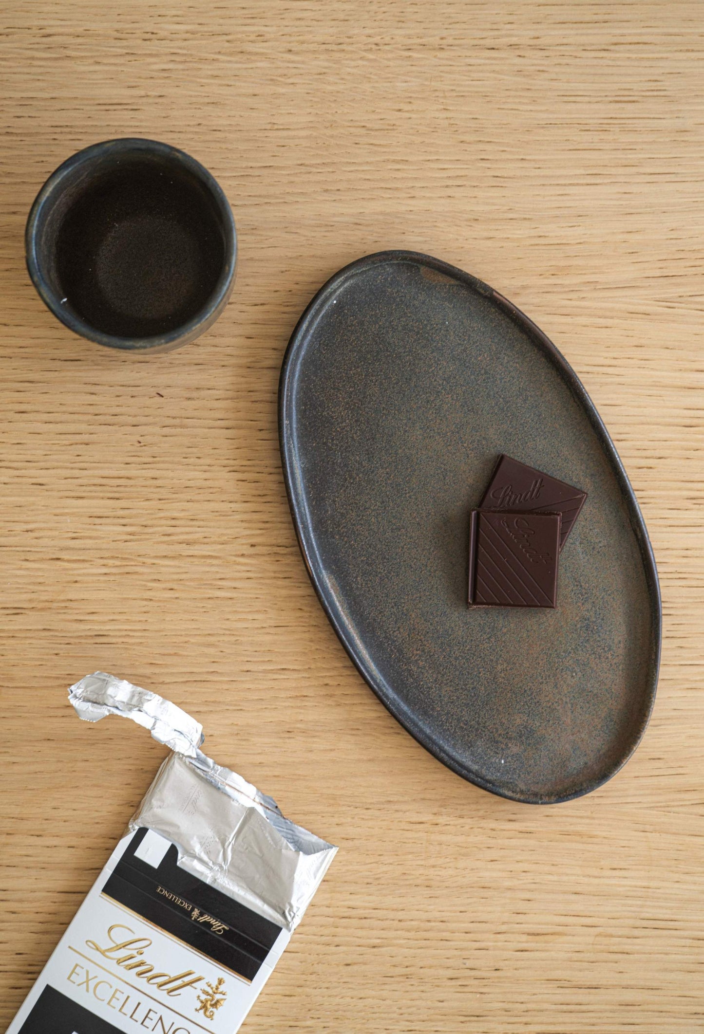 Rust Matte Stoneware Serving Platter