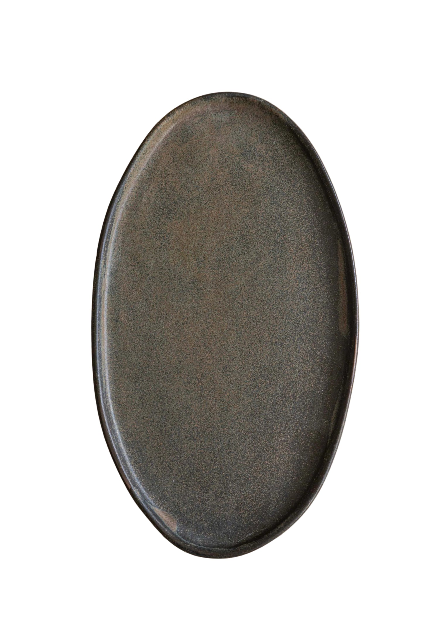 Rust Matte Stoneware Serving Platter