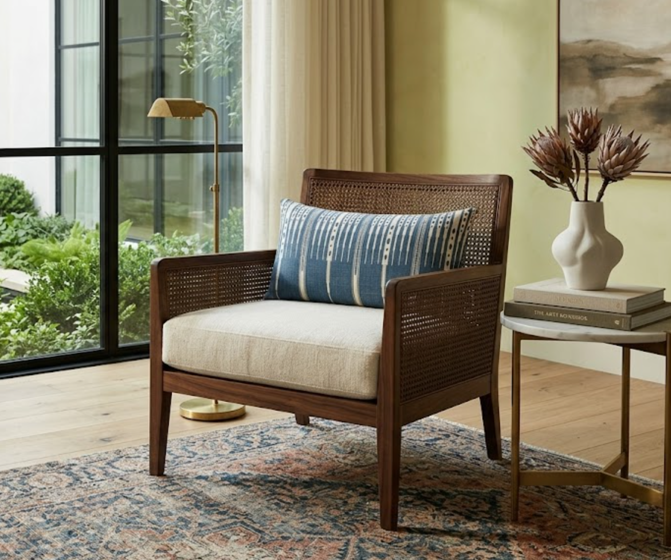 Tangiers Pillow in Indigo