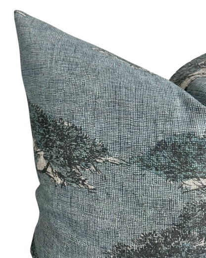Torrey Pines Pillow in Mineral Blue