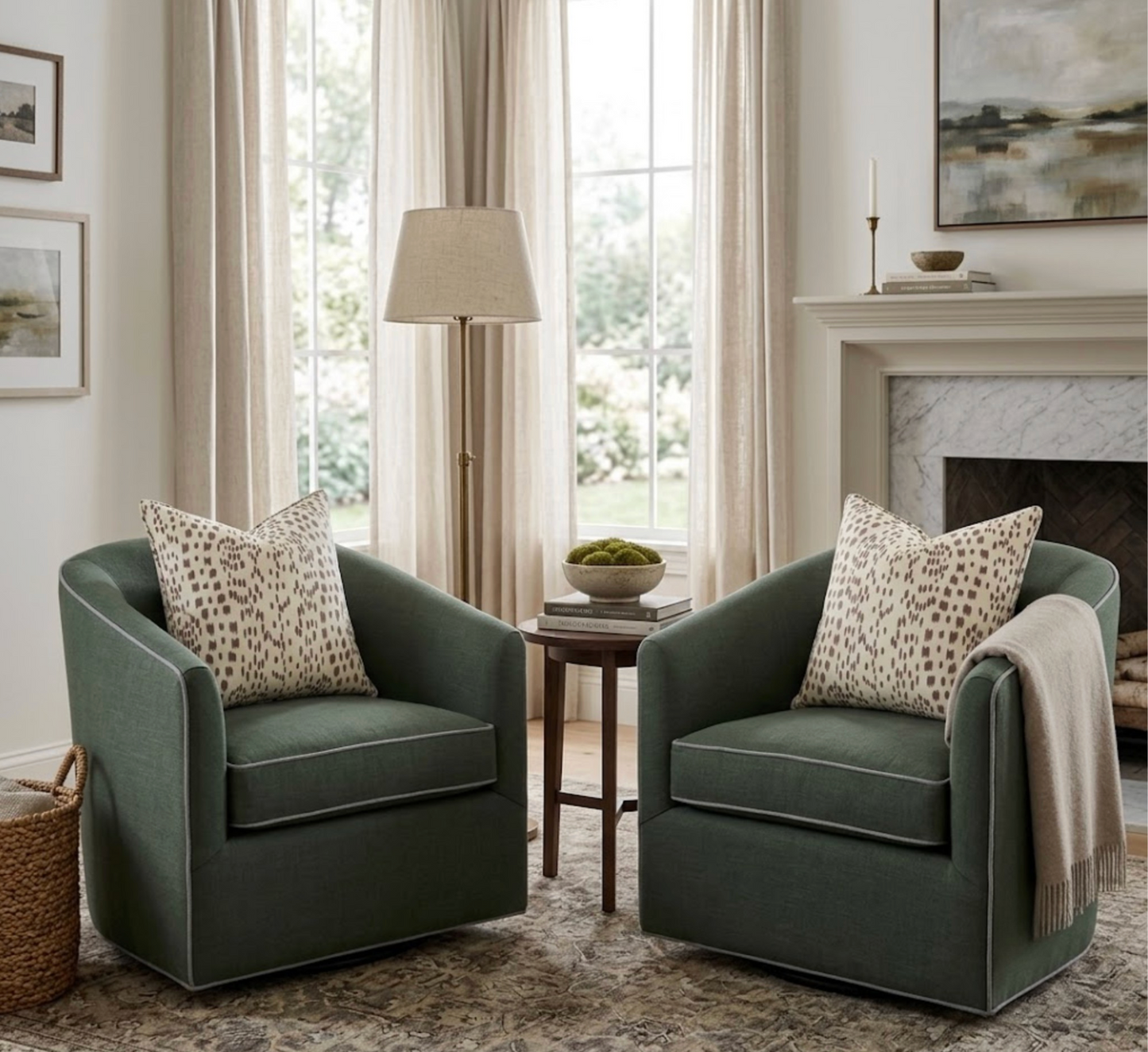 Les Touches Pillow in Tan Brown