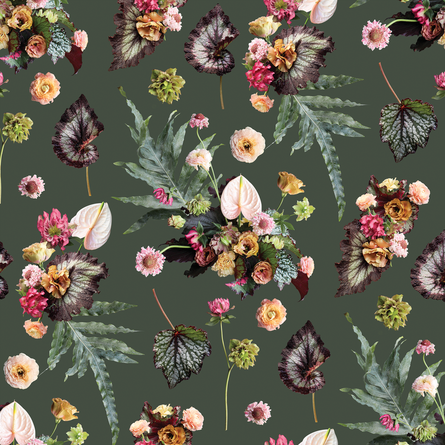 The Little Branch Wallpaper, green