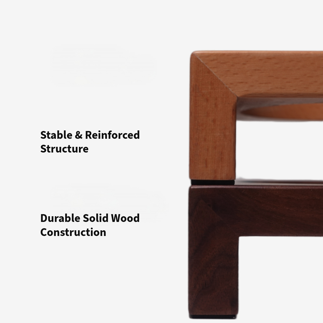 Aevan Epoch Solid Wood Pet Bowl Stands