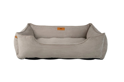 Taupe Fancy Corduroy Sleeper Pet Bed
