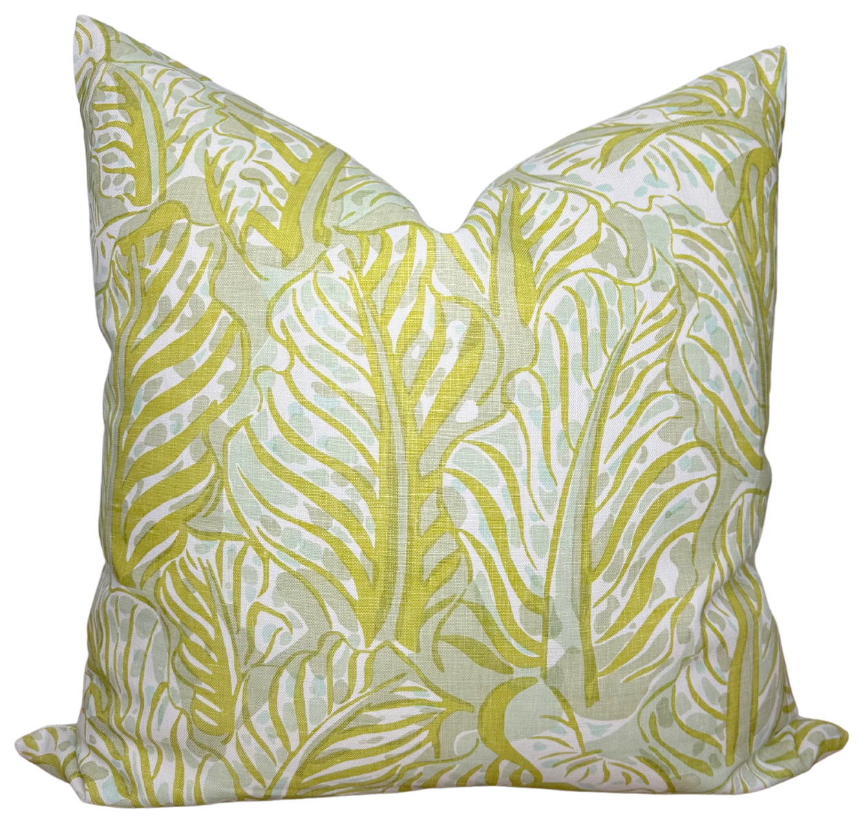 Mille Feuilles Pillow in Pistachio Green