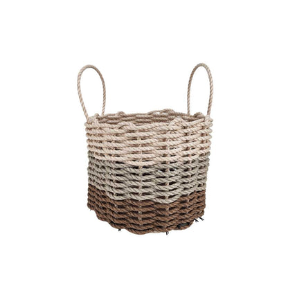 Ombre Rope Basket - Beige/Brown