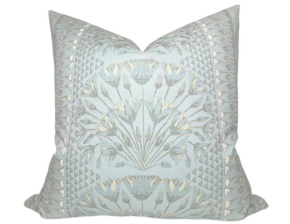 Cairo Pillow in Spa Blue