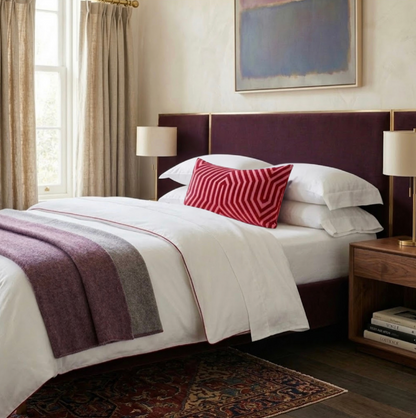 Vanderbilt Velvet Pillow in Fuchsia