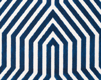 Vanderbilt Velvet Pillow in Navy Blue