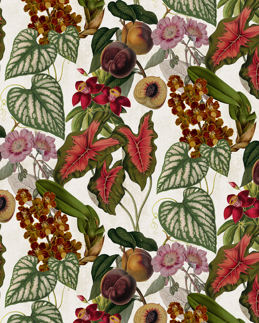 Cali Tropicale Wallpaper, off-white