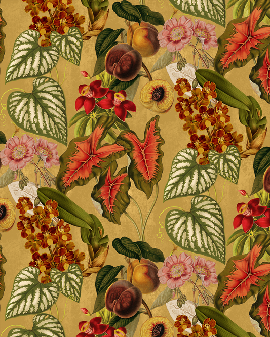 Cali Tropicale Wallpaper, yellow
