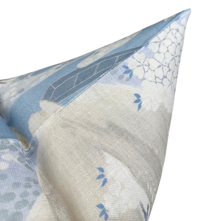 Willow Tree Pillow in Soft Blue