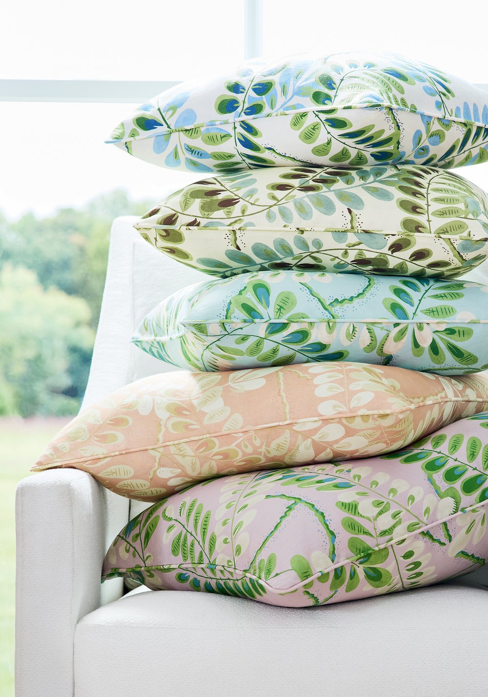 Augusta Pillow in Blue Green