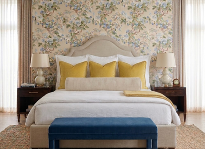 Velvet Pillow In Canary Yellow