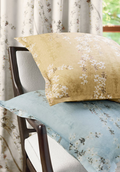 Weeping Blossom Pillow in Blue