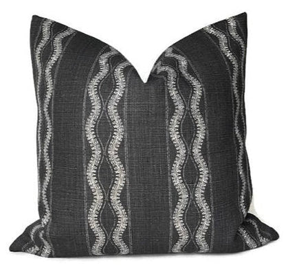 Zanzibar Pillow in Charcoal