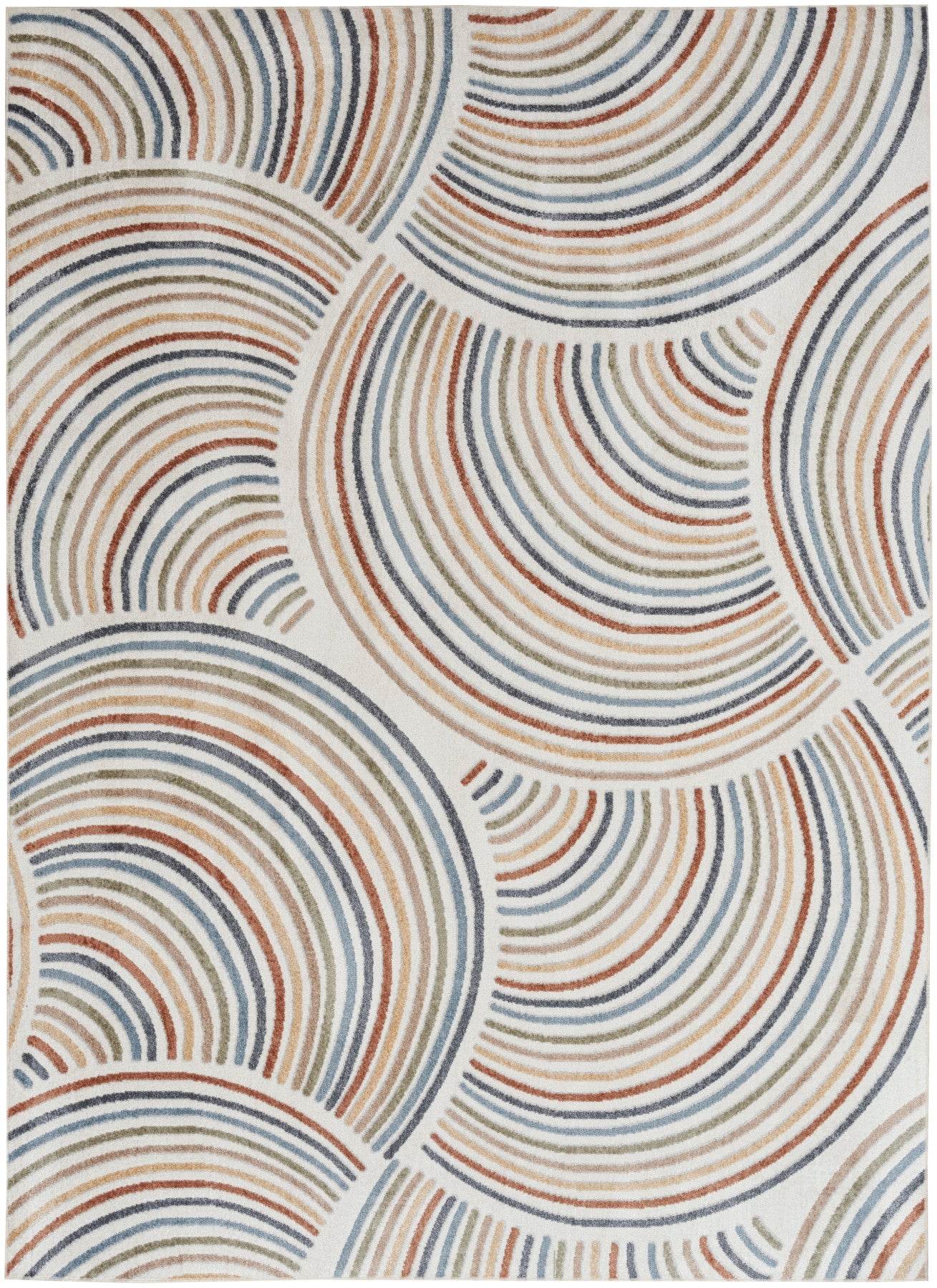Nourison Astra Ivory & Multicolor Pet Friendly Machine Washable Rug - Main