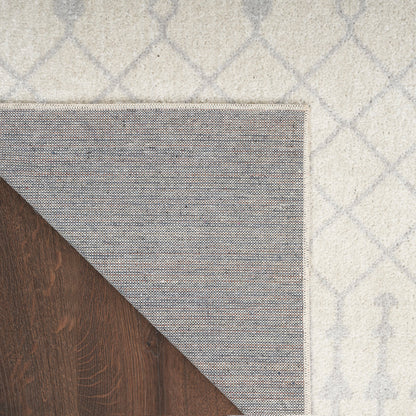 Nourison Astra Ivory Pet Friendly Machine Washable Rug - Corner