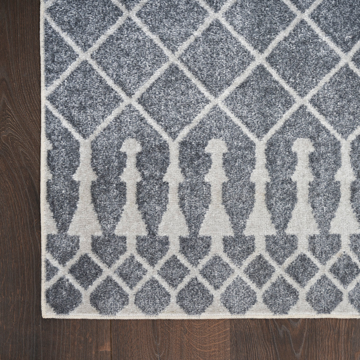 Nourison Astra Denim Pet Friendly Machine Washable Rug - Corner