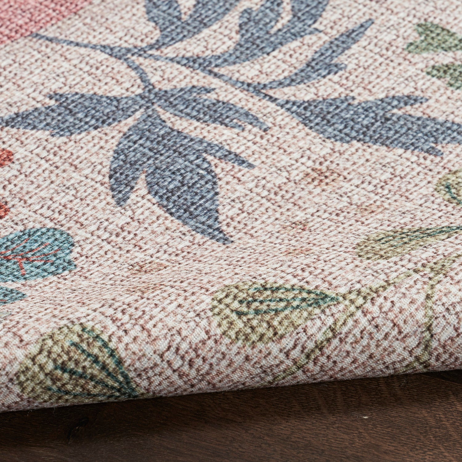 Nourison Cream & Multicolor Machine Washable Rug - Texture