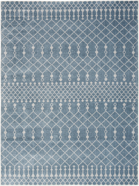 Nourison Astra Blue Pet Friendly Machine Washable Rug - Main