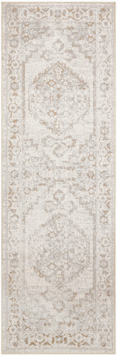 Nourison Astra Grey Pet Friendly Machine Washable Rug - 2' x 6'